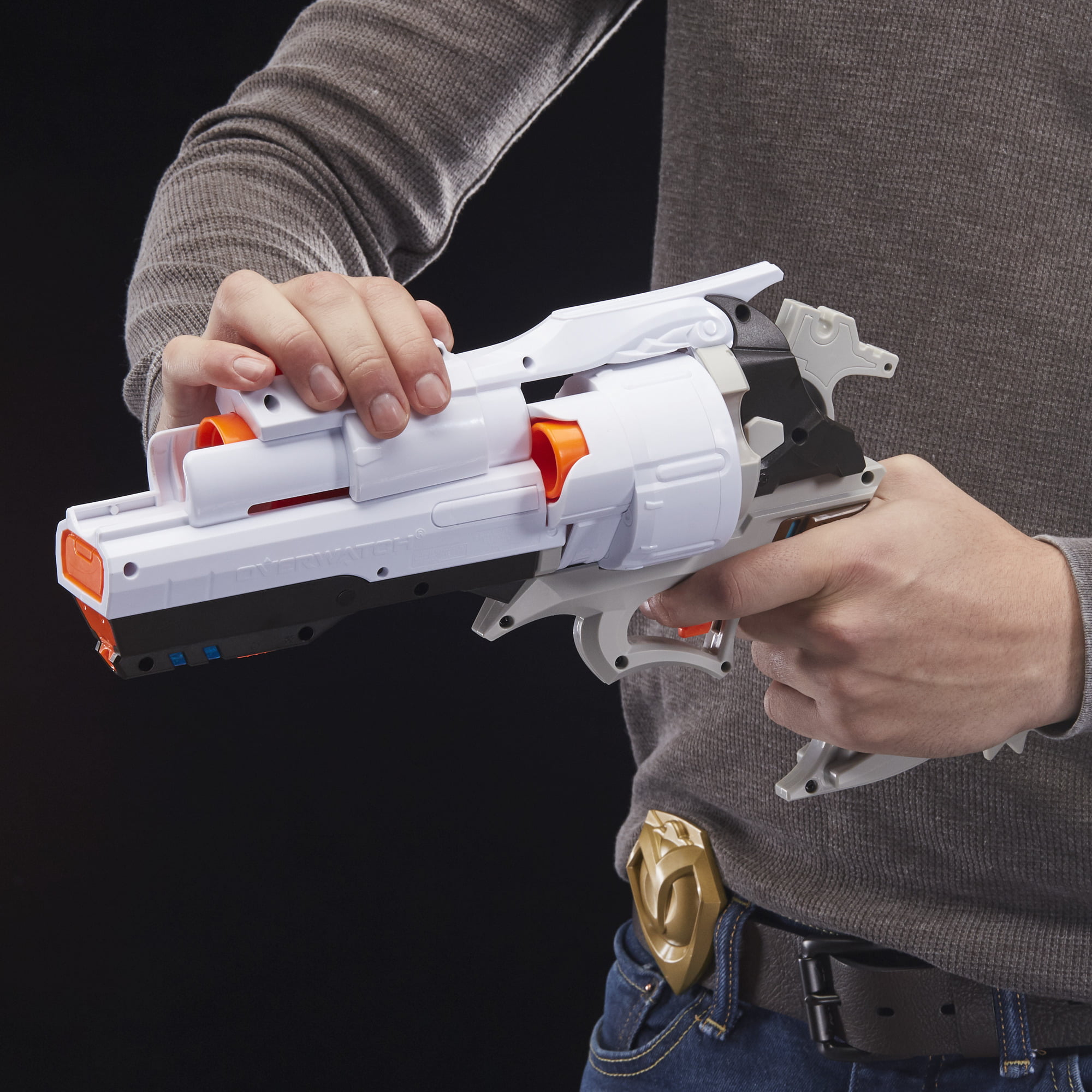 Rival Overwatch McCree Blaster with Die Cast Badge 6 Rival Rounds - Walmart.com