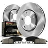 Power Stop Front Stock Replacement Brake Pad and Rotor Kit 1993 Volvo 850 KOE7798