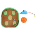 thumbnail image 1 of 1 juego de juguetes para gatos con forma de ratón, túnel interactivo para gatos pequeños, para esconderse, 1 of 6