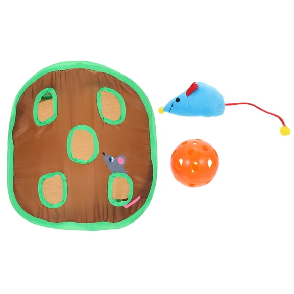 Milisten Brown Tunnel with Mouse Holes - Interactive Cat Toy for Exercise and Fun, 1 Set