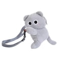 thumbnail image 2 of Bolso bandolera con forma de gato, peluche para mujer y niña, ideal como regalo para viajes y fiestas callejeras. Gris, 2 of 9