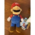 thumbnail image 3 of Plushy – Mustached Marios in Red Hat and Blue Overalls (Soft Stuffed Figure), 3 of 5