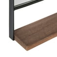 thumbnail image 4 of Kate and Laurel Chadwin Wall Mirror with Shelf, Natural/Black 20x34, 4 of 12