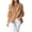 Khaki, variant on Womens Summer Tops, Womens Cotton Linen Blouses 3/4 Sleeve Collared V Neck Button Down Shirt Summer Solid Color Casual Beach Cover Ups Khaki L