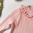 thumbnail image 6 of Kids' Girls Turtleneck Sweater Pearl Lace Collar Cute Knit Top Fall Winter Warm Cozy Layering Wear 2-10Y, 6 of 7