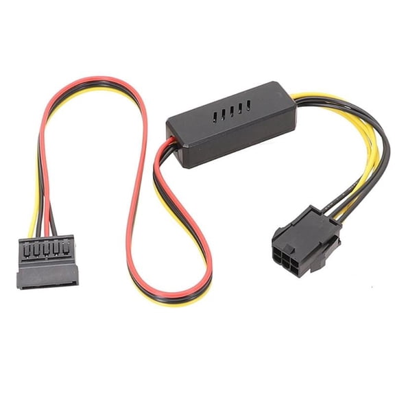 Durable 6PIN to Sata Hard Disk Power Adapter Cable 12V To Sata Voltage Reduction