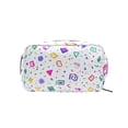thumbnail image 2 of 6.5x2.5x4 In Printed Makeup Bag Organizer with 5 Compartments Travel Toiletry Pouch Bag Simple Shapes and Lines, 2 of 6