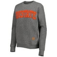 thumbnail image 2 of Women's Pressbox Heather Charcoal Oklahoma State Cowboys Moose Quilted Pullover Sweatshirt, 2 of 4