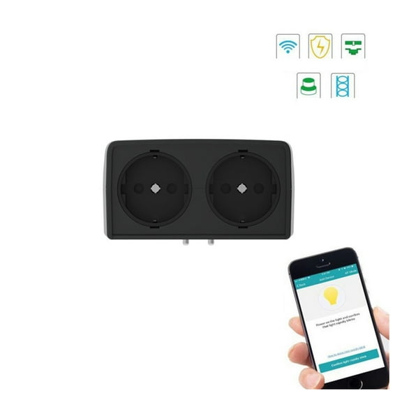Smart Power Strip Extenstion Socket Dual Outlet Outdoor Weatherproof Wireless Remote Control