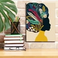 thumbnail image 3 of Epic Graffiti 'Afro Woman In Yellow' by Ioana Horvat, Giclee Canvas Wall Art, 12"x16", 3 of 6