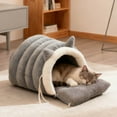 thumbnail image 4 of Washable Cat Bed with Removable Pad Semi Enclosed Pet Sleeping Pod for Indoor Puppy Calming Warm Comfortable Home Apartment Living Room Use, 4 of 4