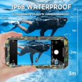 thumbnail image 2 of TEMOGU-for iPhone 14 Case Waterproof, Metal Heavy Duty with Built-in Screen Protector, Military Grade Shockproof Full Body Protective Defender Rugged Case 6.1 Inch, Camo, 2 of 4