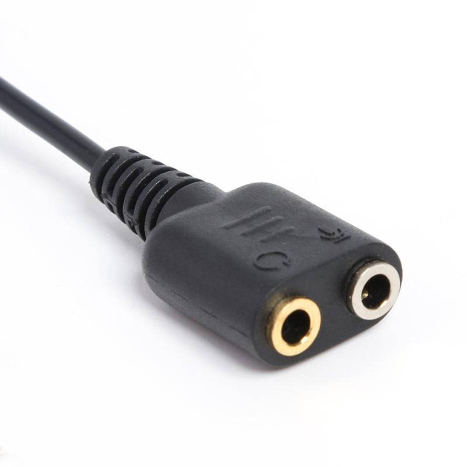 Ybeauty 2.5mm TRS Plug to 3.5mm Headphone Mic Jack Adapter Cable for