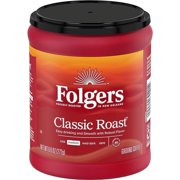 Folgers Classic Roast Medium Roast Ground Coffee, 9.6 Ounce