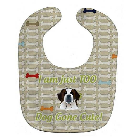 Carolines Treasures BB5815BIB Too Cute Saint Bernard Baby Bib