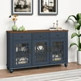 thumbnail image 2 of FESTIVO 55" Vintage Style Kitchen Buffet Sideboard Cabinet w/ Drawers - Navy, 2 of 6