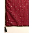 thumbnail image 6 of Maroon Striped Silk Blend Fusion Saree - 22890862, 6 of 8