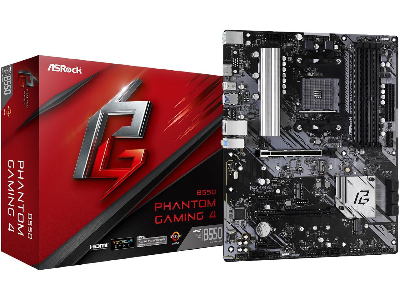 ASRock B550M-ITX/AC Mini ITX AMD Motherboard, SATA 6Gb/s, supports