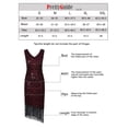thumbnail image 6 of PrettyGuide Women's Flapper Dresses 1920s Gatsby Sequin Fringed Sleeveless Roaring 20s Cocktail Dress, 6 of 6