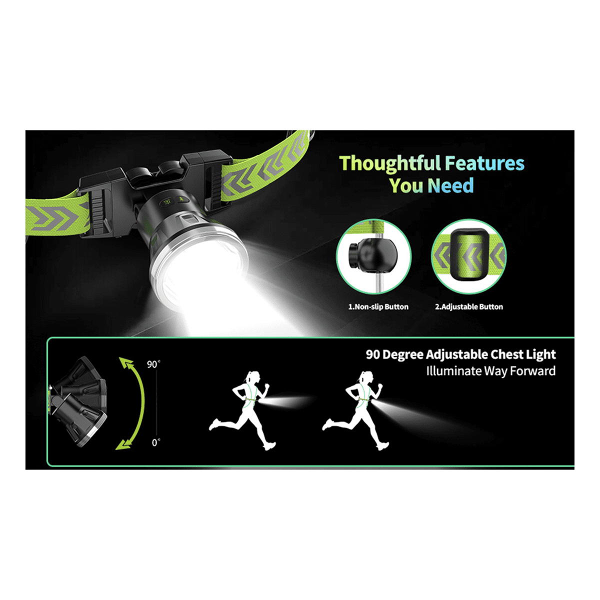 Night Outdoor Sport LED Vest 360° Reflective High Visibility Flash Safety LED Fiber Optic Night Running Riding Colorful,1 * Strap-Type Led Running Light 1 * Power Cord