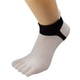 thumbnail image 6 of 6 Pairs Women's Toe Socks Summer Cotton Breathable Running Five Finger Low Cut Ankle Socks, 6 of 6