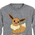 thumbnail image 3 of Pokémon - Happy Eevee - Youth Long Sleeve Graphic T- Shirt, 3 of 5