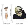 thumbnail image 2 of Football Quarterback Wiper Stickers Car Windshield Wiper Stickers Car Car Stickers, 2 of 8