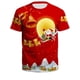 thumbnail image 1 of (15 estilos) Ropa unisex Nueva moda Navidad Impresión digital Adolescente Camiseta de manga corta Hombres/Mujeres Casual Tallas grandes Top, 1 of 3