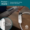 thumbnail image 3 of Philips SPC3064WE/37 - Tira de alimentación de 6 tomas, cable de alimentación trenzado de diseño, ca, 3 of 7