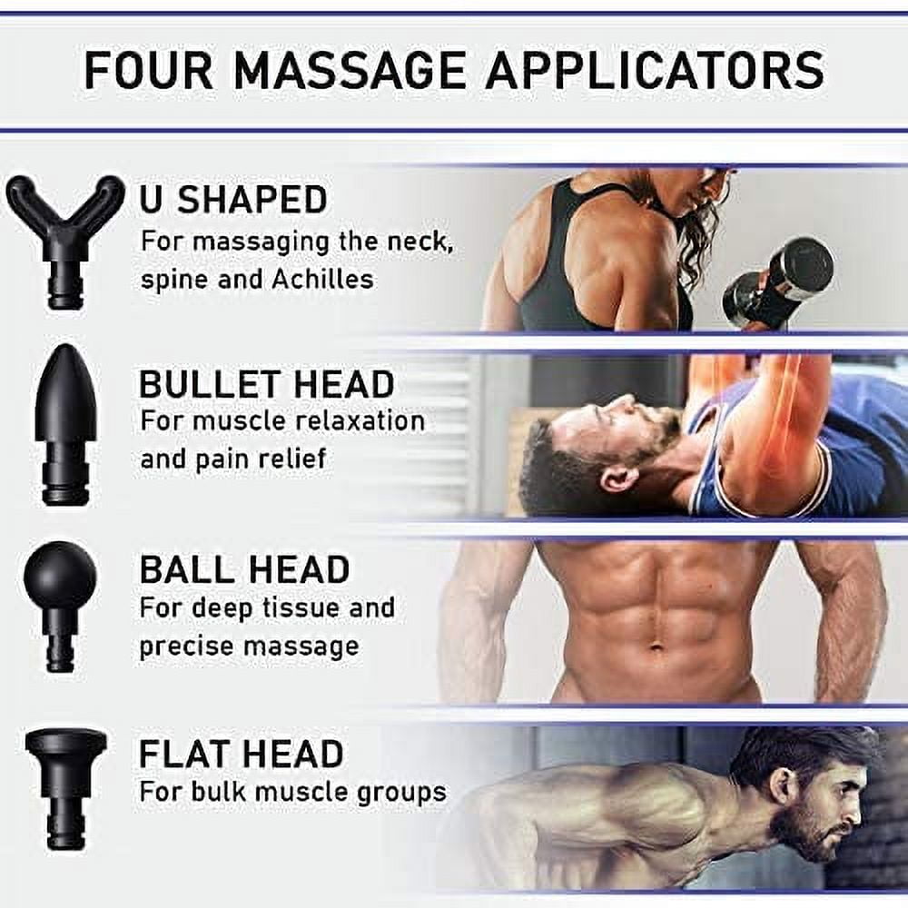 Massage Gun Deep Tissue,Percussion Back Massager Gun for Athletes Muscle  Massage Gun for Pain Relief…See more Massage Gun Deep Tissue,Percussion  Back