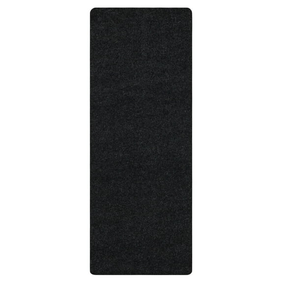 Mohawk Home Wide Wale Indoor/Outdoor Polyester Utility Mat, Coal, 3' X 8'