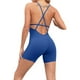 thumbnail image 1 of Gibobby Mono Bombachos Vestido de yoga para mujer, sexy, ajustado, sin vergüenza, sin espalda, color sólido, pantalones deportivos de fitness(Azul， L), 1 of 4