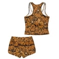 thumbnail image 7 of Psesaysky Capybara Print Girls Tankini Two Piece Swimsuits Bathing Suits for Girls Round Neck Swim Tank Top and Drawstring Bottoms for 6-15Y, 7 of 7