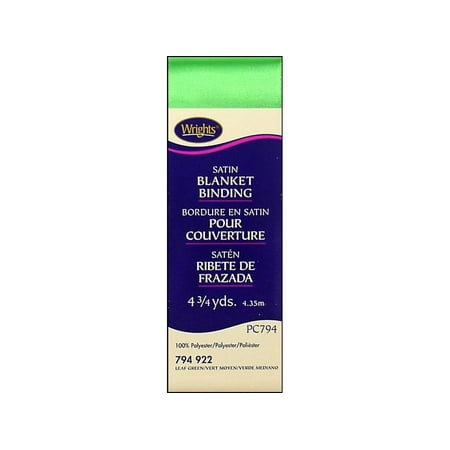 Wrights Blanket Binding Poly 4.75yd Leaf Green