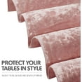 thumbnail image 5 of Elegant Round Table Cloth - 70 Inch, Made With Fine Crushed-Velvet Material, Beautiful Blush - Pink Tablecloth With Durable Seams, Round Table Cover Great for Weddings, Parties, Baby Showers & Events, 5 of 5