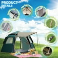 thumbnail image 2 of EZBY Tents for Camping,2-3 Person Instant Pop Up Camping Tent with Screen Porch,Removable Rainfly and Carry Bag for Camping Backpacking Hiking-Green, 2 of 10