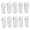 thumbnail image 4 of 10 frascos cuentagotas pequeños de 2 ml para muestras de aceites esenciales, transparentes, con doble tapa y fondo redondo, ideales para maquillaje y, 4 of 8