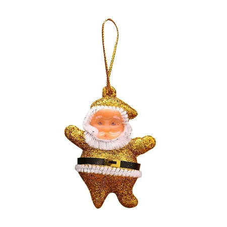 

Veki Christmas Santa Old Tree Props Little Man Decoration Pendant Pendant 6PC Christmas Home Decor Small Ball Hanging