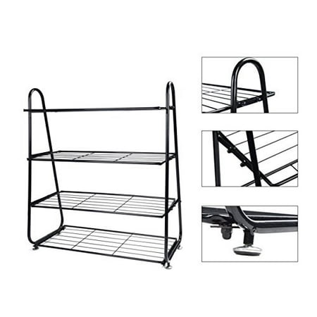 4 Tier Shoe Rack Organizer Storage Bench By Kehome Iron Mesh