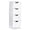 White, variant on Favory Bathroom Floor Cabinet, Wooden Side Storage Organizer, 4 Drawers Free-Standing Cabinet for Bathroom/Hallway/Living Room-White