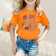 thumbnail image 2 of TAIAOJING Girls Short Sleeve Tops Cute Printed Tees For Toddler Kids Casual Summer Outfits Sets Comfortable Stretchy Daily Wear Age 2-11 Cute 6-7Y, 2 of 5