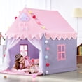 thumbnail image 1 of Tienda de campaña SISTICKER Kids para niñas, grande, rosa, para interiores y exteriores, 1 of 7
