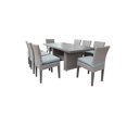 thumbnail image 1 of Table de Salle à Manger Rectangulaire en Patio Extérieur Monterey avec 8 Chaises Sans Bras, 1 of 2