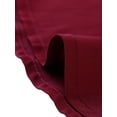 thumbnail image 5 of INSPIRE CHIC Women's Casual Ruffle Sleeve Pleated Frill Collar Peplum Blouse Tops M Burgundy, 5 of 5