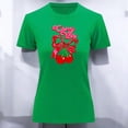 thumbnail image 3 of Playera Blusa De Cerezas Cherry Vibes Vintage Color Verde Talla Grande Marca Emil SaEs, 3 of 4