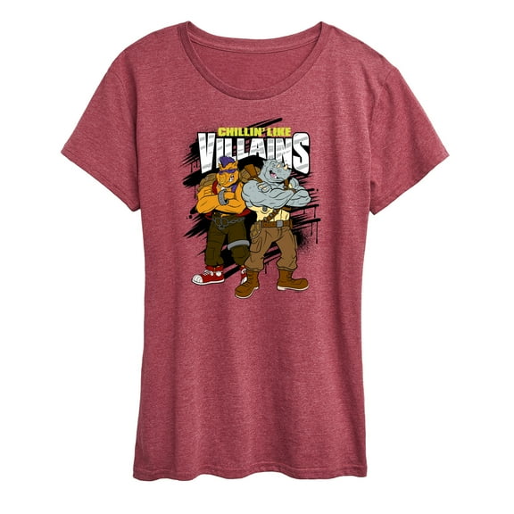 Teenage Mutant Ninja Turtles - Chillin Like Villains - Women's Short Sleeve Graphic T-Shirt