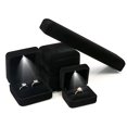 thumbnail image 2 of Ring Box LED Lighted: Classic Engagement Wedding Ring Case Jewelry Storage Box, 2 of 8