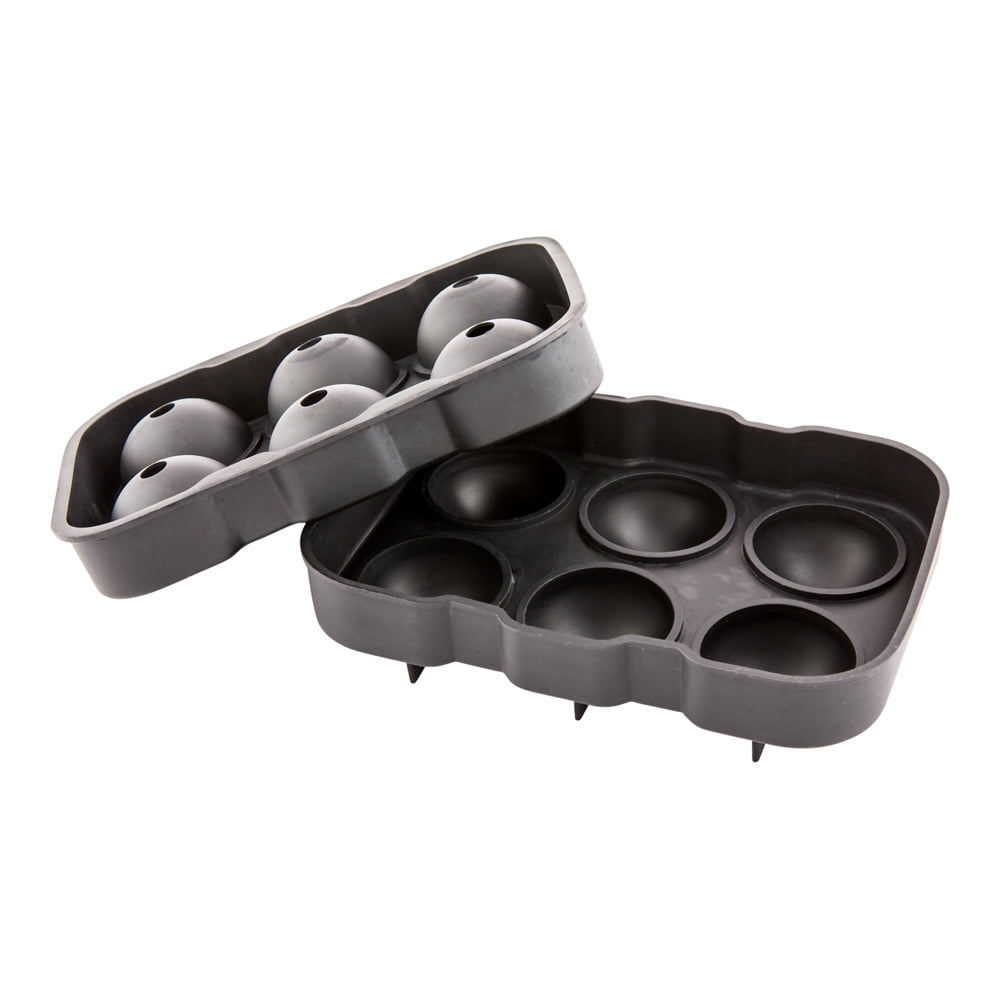 Restaurantware 1.25-Inch Ice Cube Tray - Makes 15 Cubes: Perfect for Commercial Bars or Home Use - Constructed from Durable Black Silicone - Dishwasher Safe - 1-ct