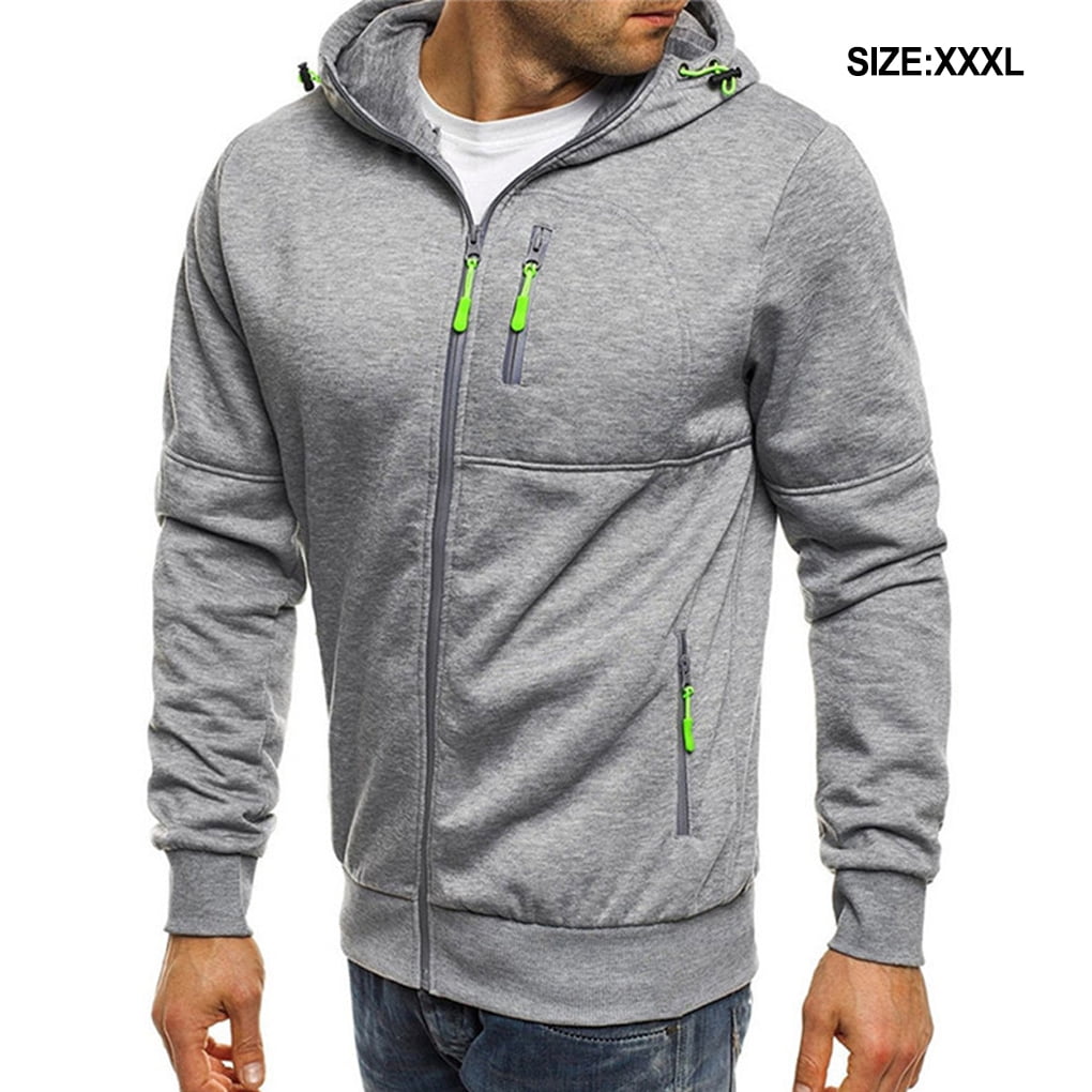 Men's Full Zip Workout Athletic Jackets Lightweight Running