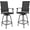 Black, variant on SOLAURA Outdoor Swivel Bar Stools Set of 2, Patio Bar Height Bistro Chairs with Textilene fabric, High Top Stools for Garden, Lawn, Poolside, Kitchen (Blue)